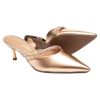 Mule Scarpin Feminino Metalizado Vizzano - Imagem 2