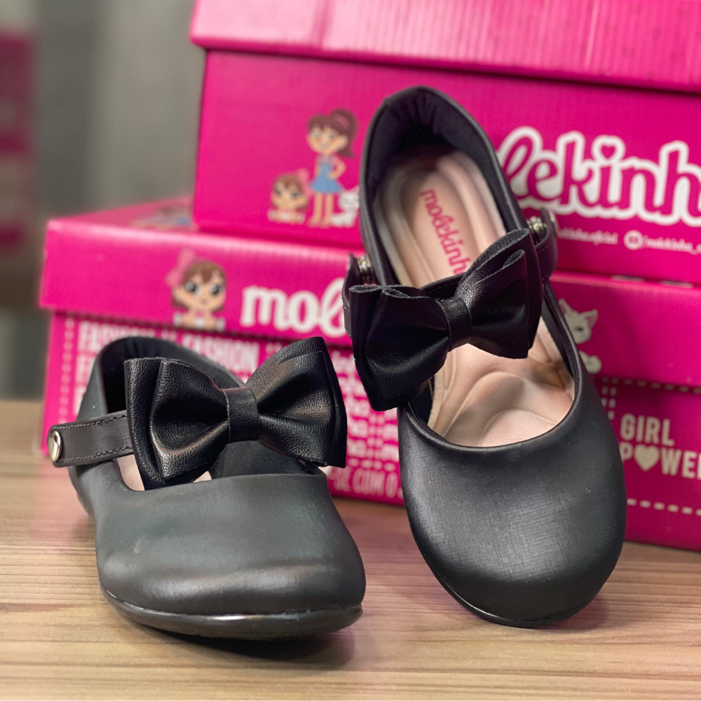Sapatilha Infantil Laço Removível Molekinha
