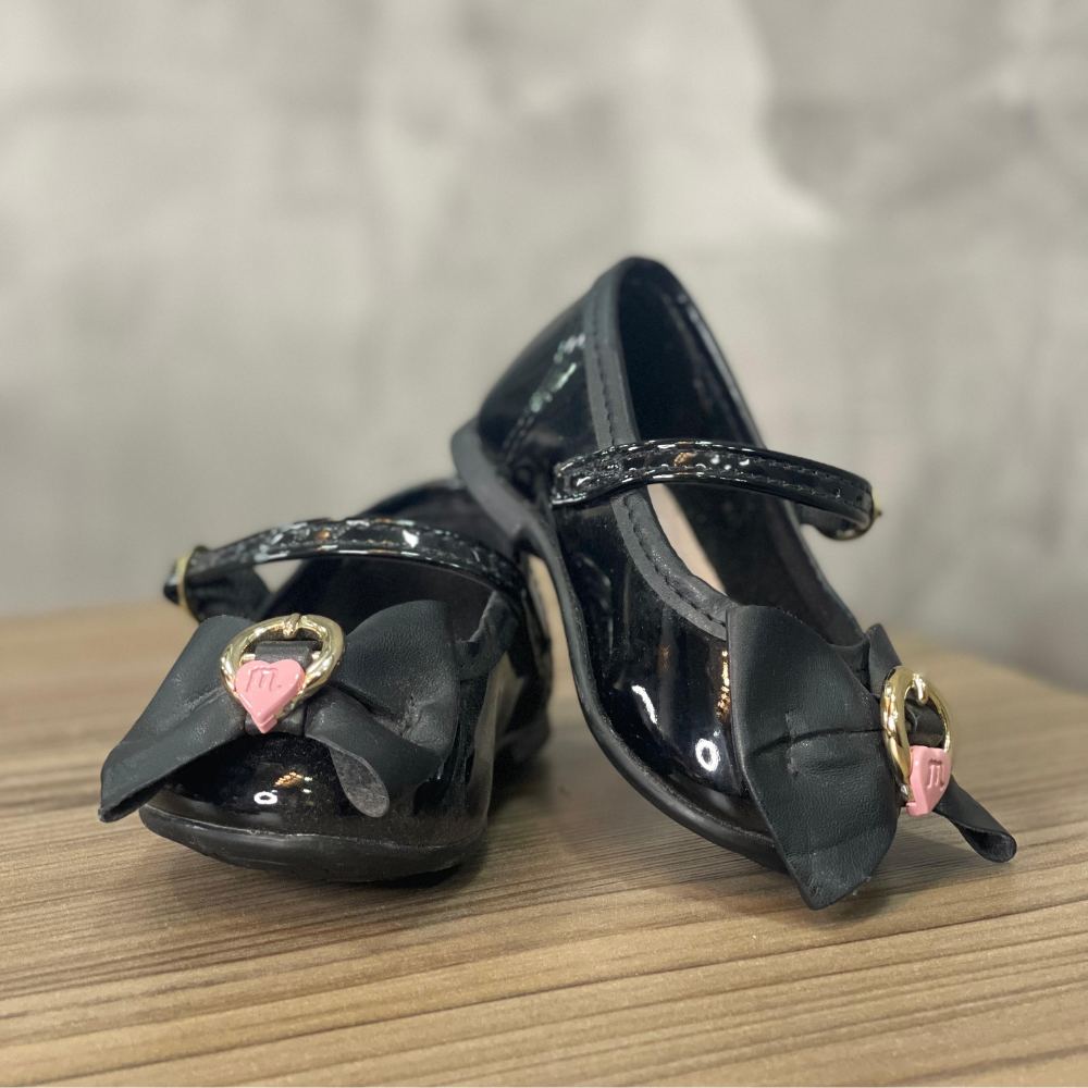 Sapatilha Baby Verniz Laço Molekinha