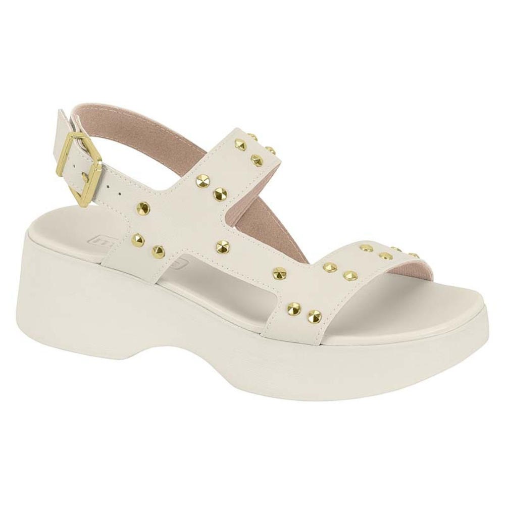 Sandália Flatform Brilho Moleca