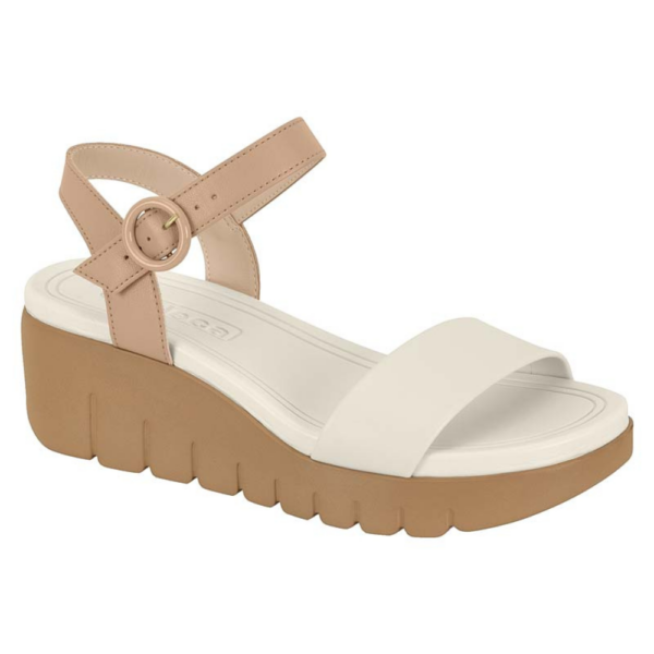 Sandália Flatform Tira Única Moleca