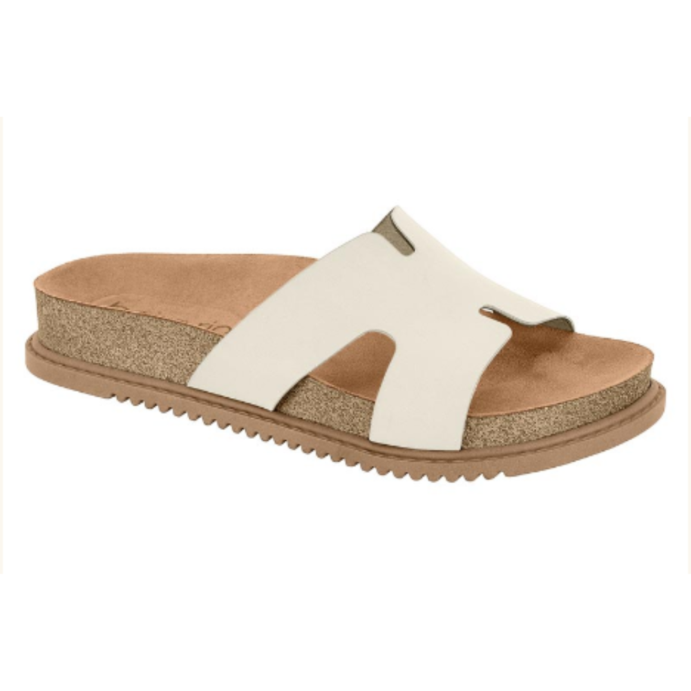 Sandália Papete Solado Nobuck Beira Rio