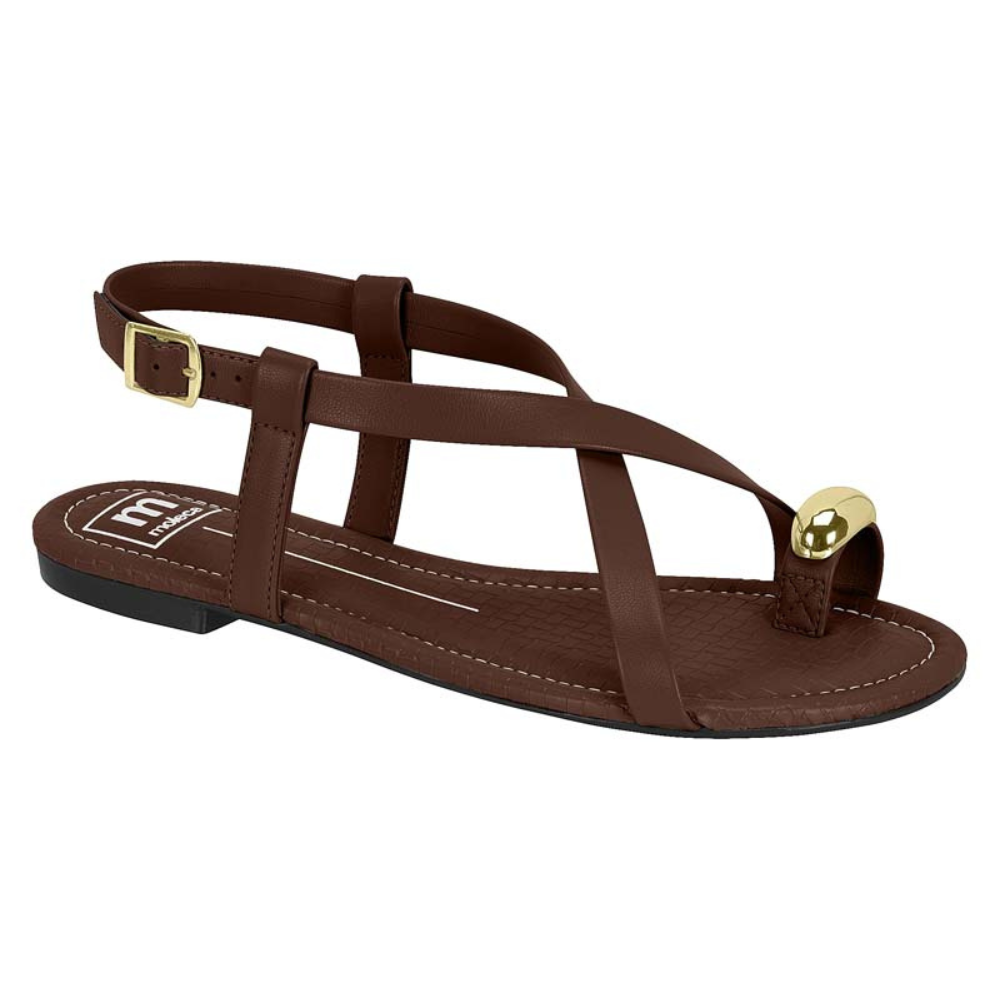 Sandália Rasteira Fivela Dedo Moleca