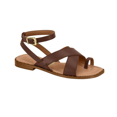 Rasteira  Feminina Dedo Tira Cruzada VIZZANO