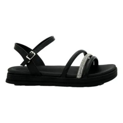 Sandália Papete Feminina Tira Brilho Moleca