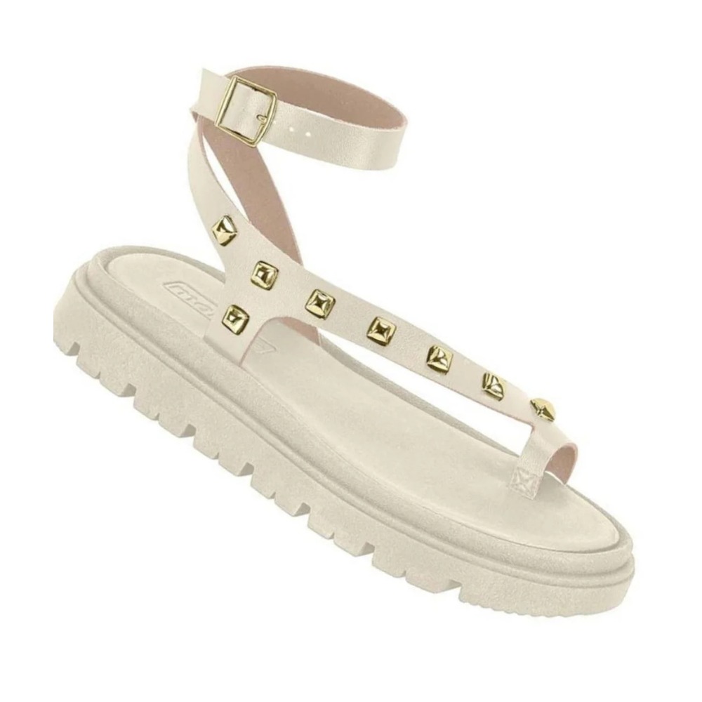 Sandália Papete Feminina Spikes Moleca - Imagem 3