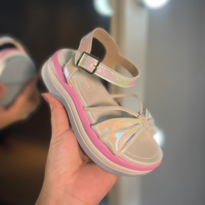 Papete Infantil Feminina Laço Perolado Molekinha