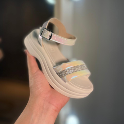 Papete Infantil Feminina Tira Strass Molekinha