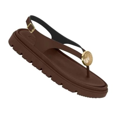 Sandália Papete Feminina C/ Esfera Moleca