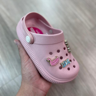 Sandália babuche Infantil Feminina Emojis Molekinha