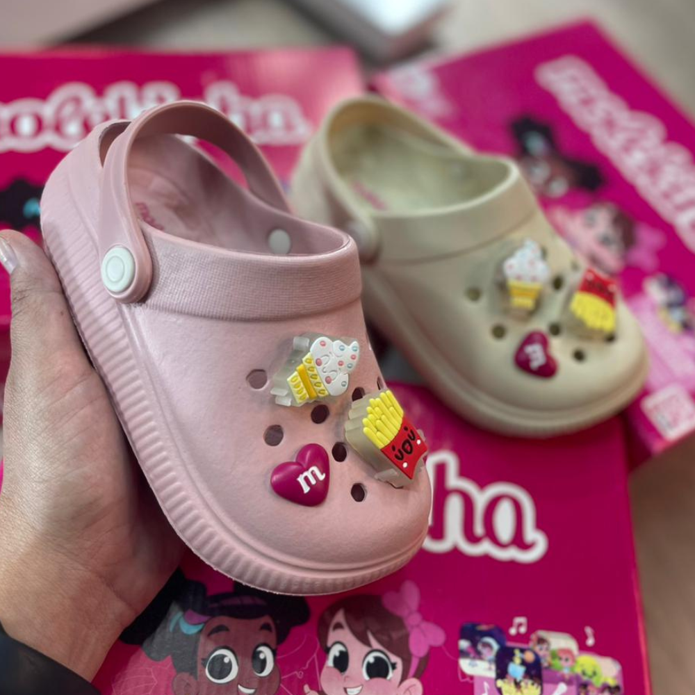 Sandália Babuche Infantil Feminina Led Molekinha